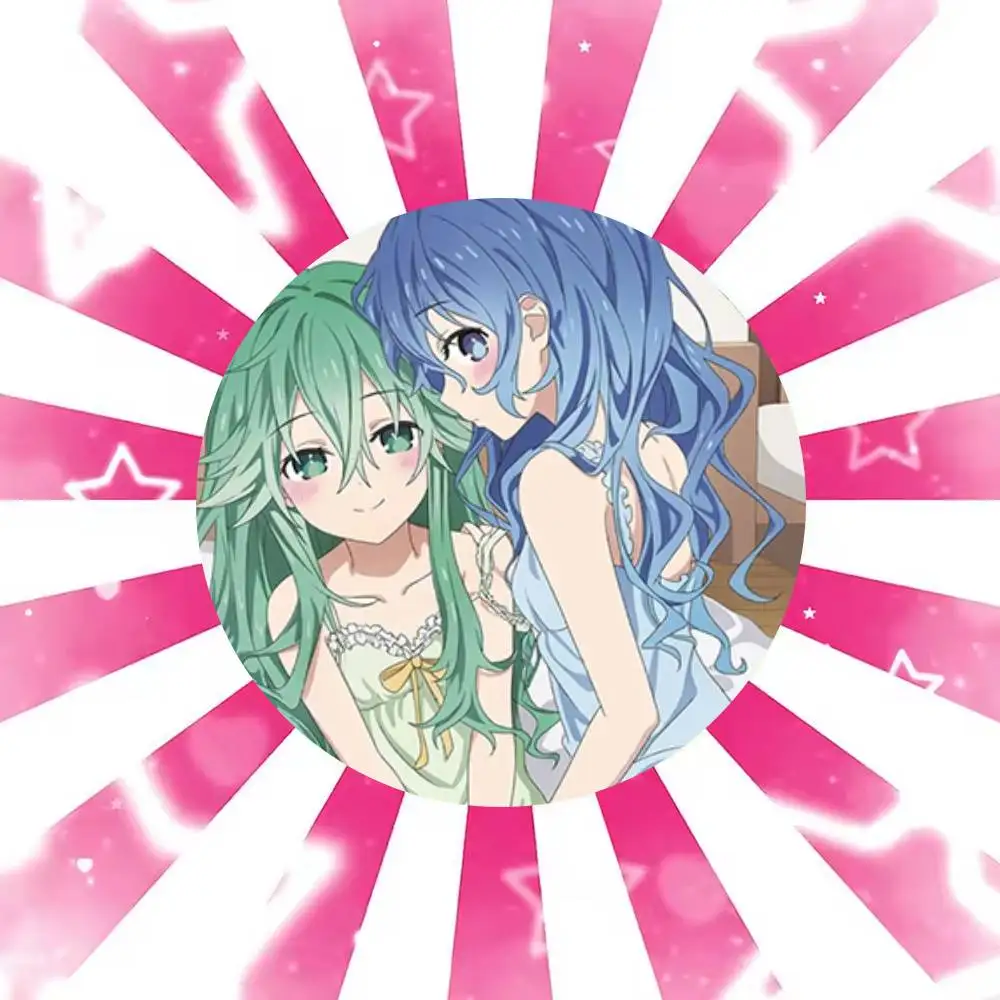 Date a Live Yoshino 25mm 32mm 44mm 58mm 75mm Brooches Badges Pins for Accessories Gift