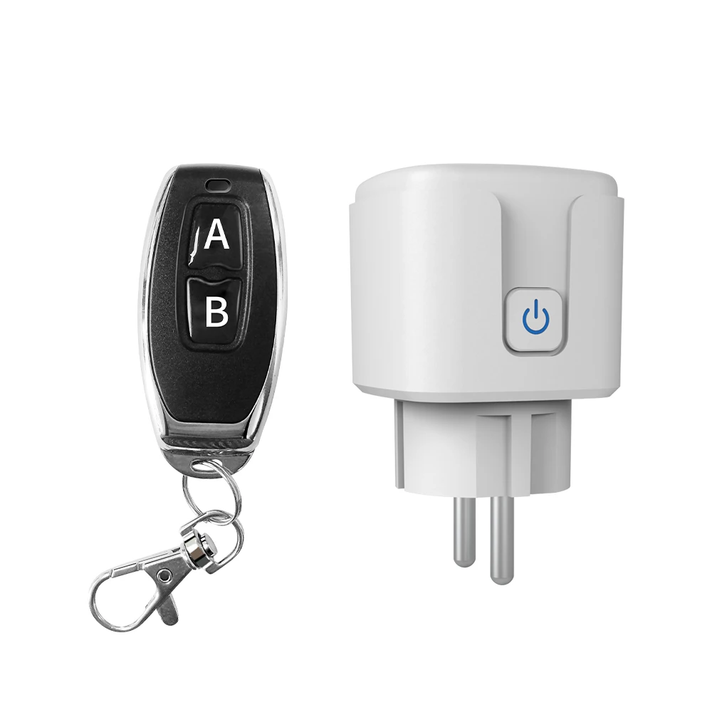 Prise sans fil RF433, prise intelligente pour maison connectée, télécommande 16A EU FR, prise univer