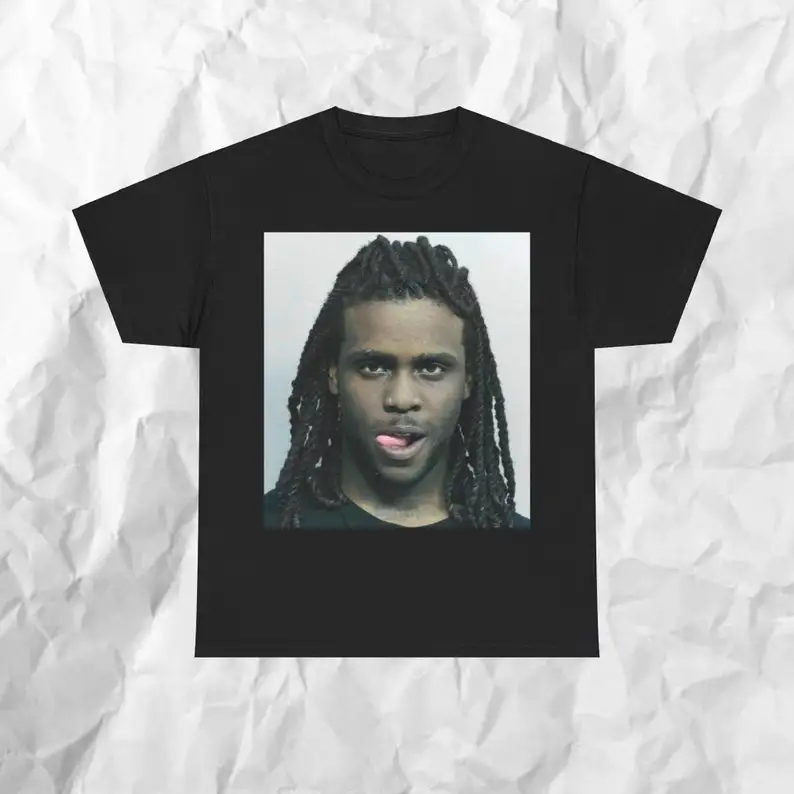 Chief Keef Mugshot TSHIRT, Unisex CELEBRITY Y2k Fashion Inspired Rap Shirt