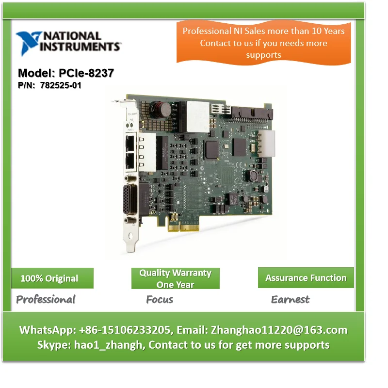مُقيّم شامل لجهاز NI PCIe-8237 782525-01: حلول موثوقة لجمع الإشارات في أنظمة DAQ الإلكترونية