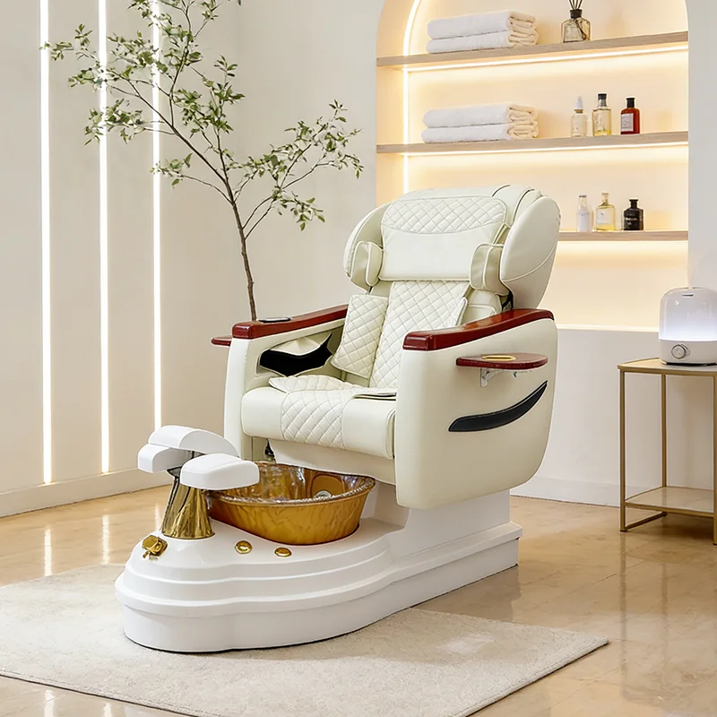 eh-Luxury Multifunction Care Manicure Chair Modern Electric Reclining Human Touch Massage Pedicure Spa Chair for Nail Salon@