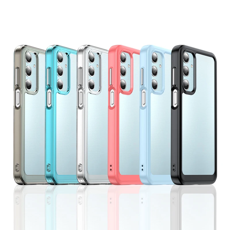 EUCAGR For Samsung Galaxy M35 M 35 Back Cover Capas Colour Frame Phone Bumper Shockproof Transparent Clear For Samsung M35