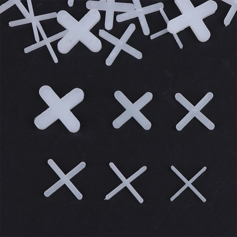 500pcs/pack 1-5MM White Plastic Cross Ceramic Tile Leveling System Clips Spacer Ceramic Floor Construction Tools DIY