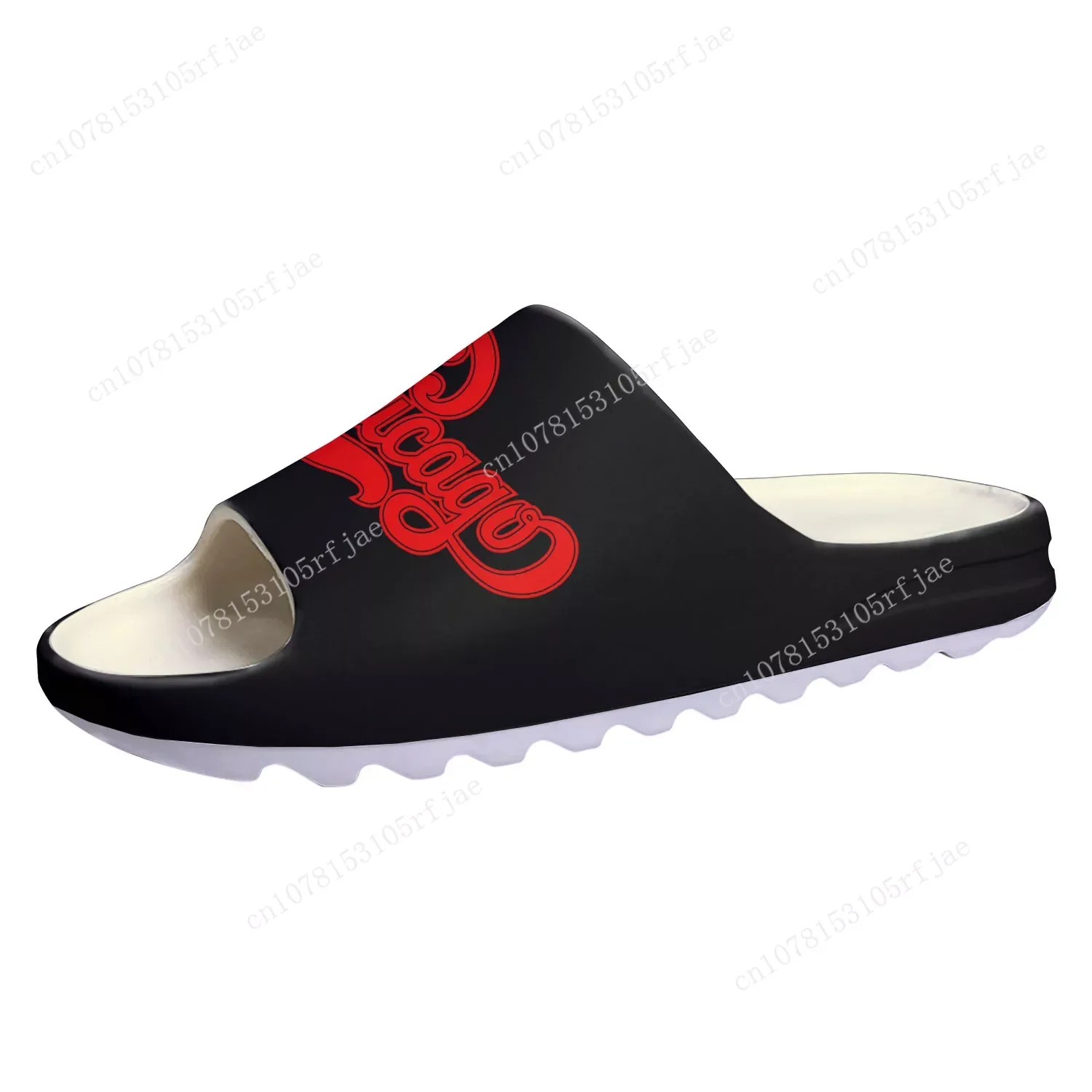 

Chicago Rock Band Soft Sole Sllipers Home Clogs Step on Water Shoe Mens Womens Teenager Bathroom Beach Customize on Shit Sandals