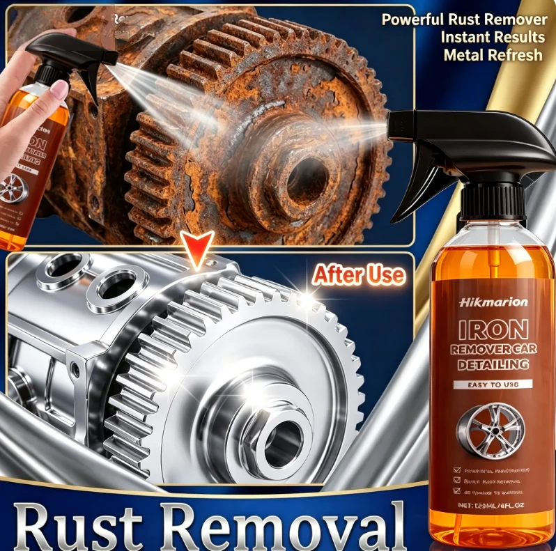 Rust Converter Spray, Turns Rust Into Black Protective Primer, No Sanding, Paint-Ready, Stops Rust Forever for Car Metal Fence