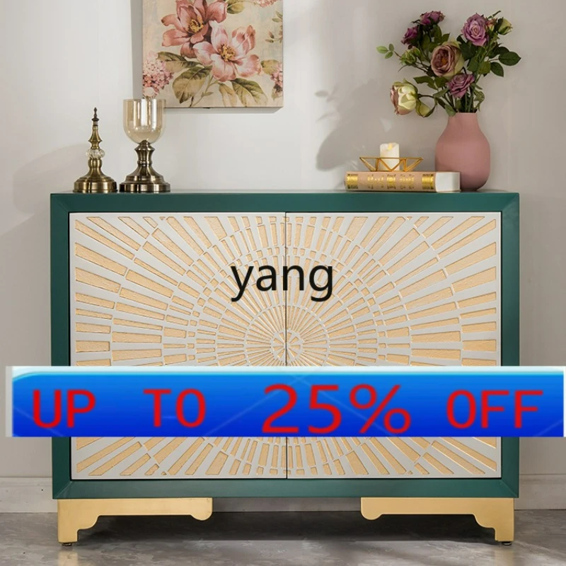 

LTT neoclassical side cabinet large capacity locker meal preparation simple entrance cabinet