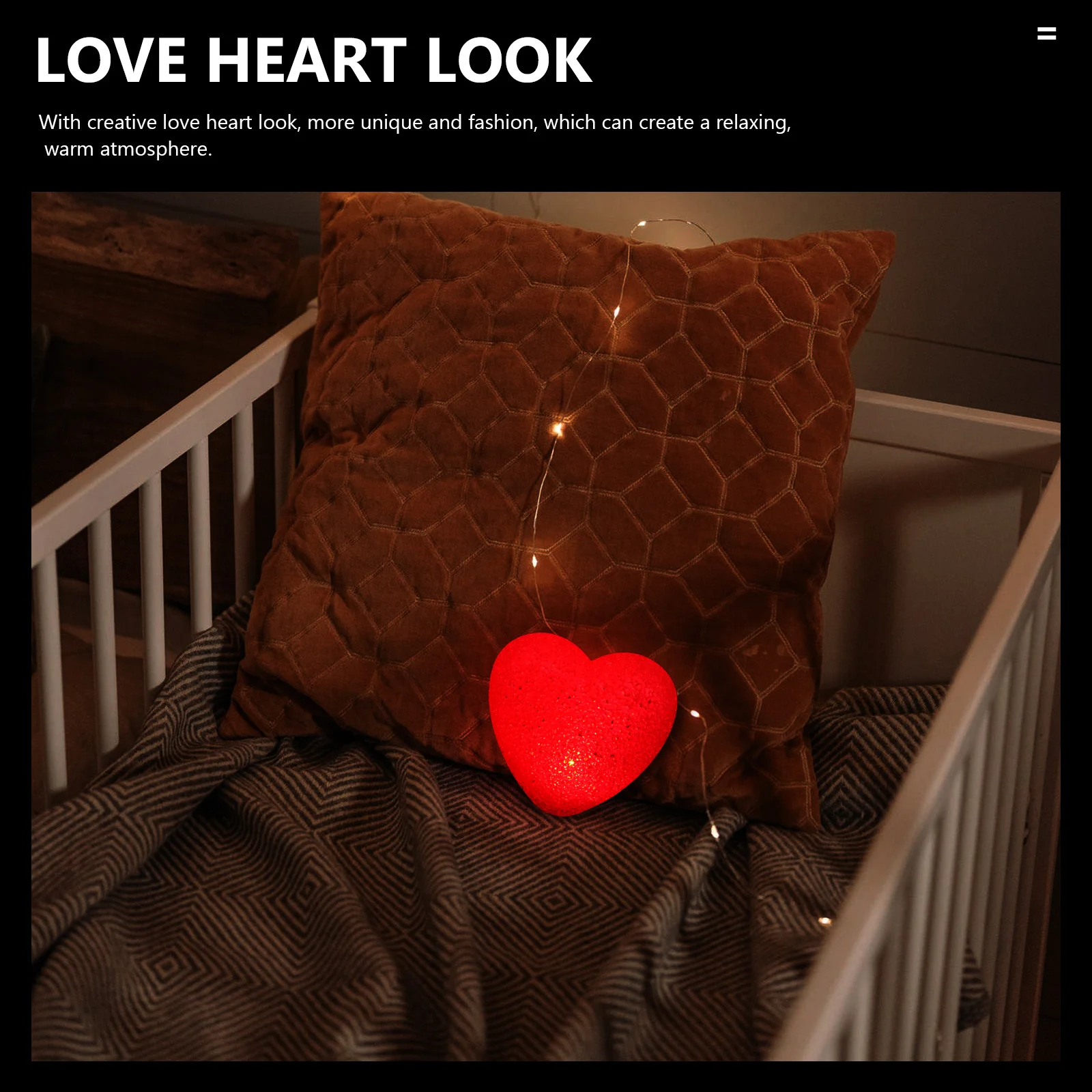

Heart Night Light Shaped Decorative Lamp Heart-shaped Home Desktop Electronic Small Baby