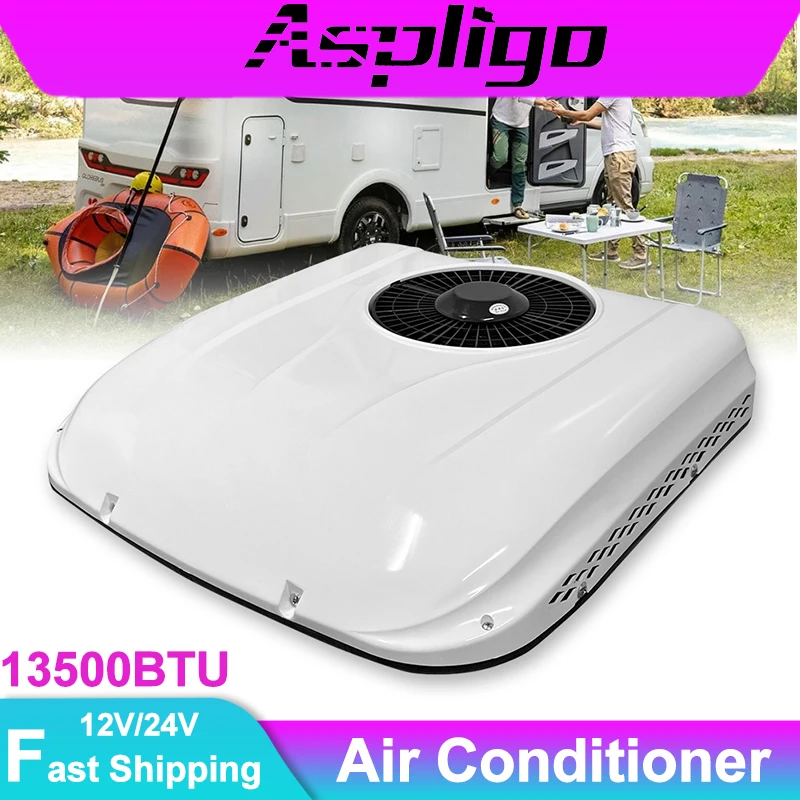 

Кондиционер 12 В для грузовика, автофургона, охлаждение на крыше, электрический дом на колесах, кемпер, фургон, караван, парковка автомобиля, кондиционер 24 В