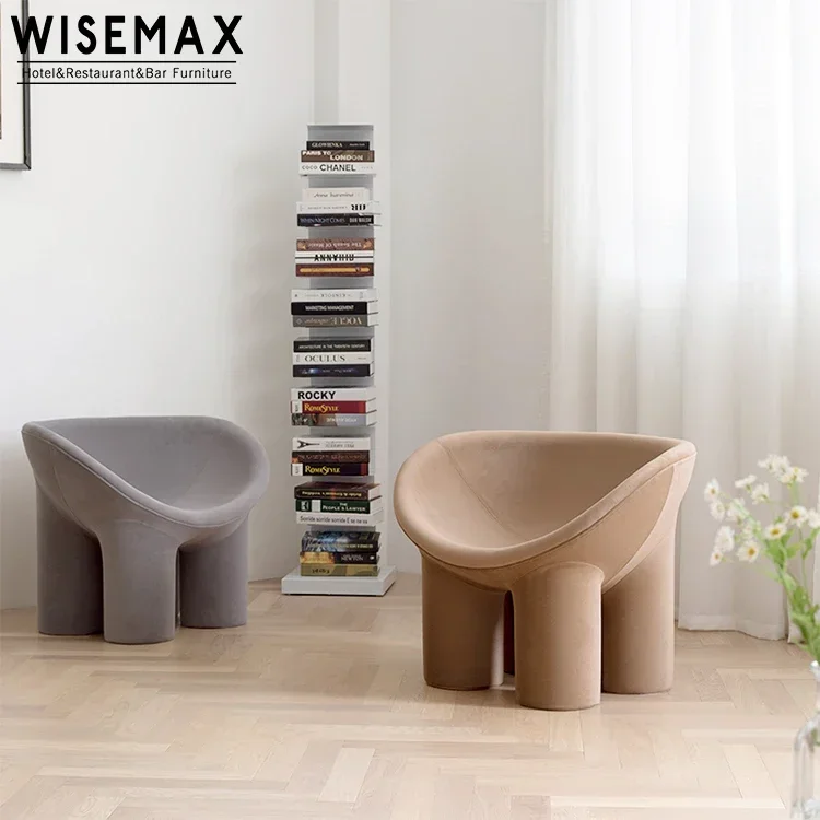 WISEMAX MEUBILAIR Hot Sales Armleuning Olifantpootstoel Vrije tijd Koffie Roly Poly Fauteuil