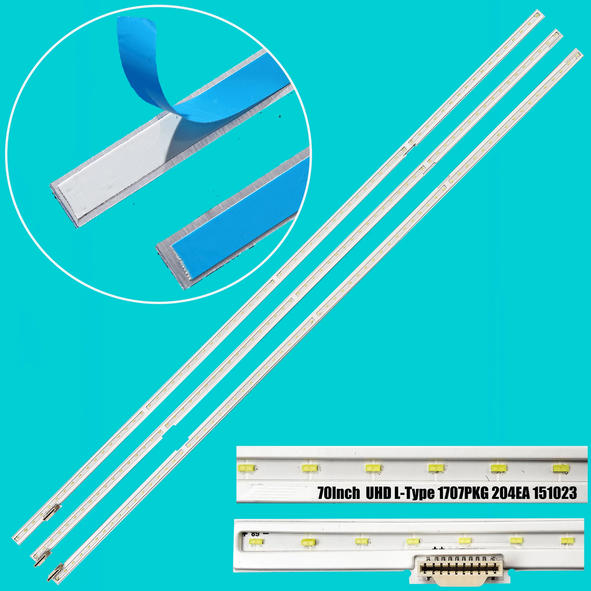 

LED strip For HC700EQF-VHQQ1-31XX lnnotek 70lnch UHD L-Type 1707PKG 204EA 151023 70UH635T 70UH8730 70UH6350 70UH6350-UB