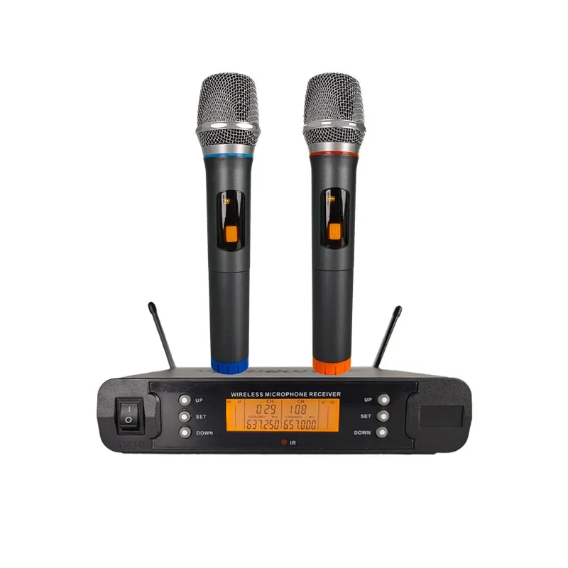 

Infrared frequency k song wireless microphone one to two handheld professional singing microphone 200 sets of frequency
