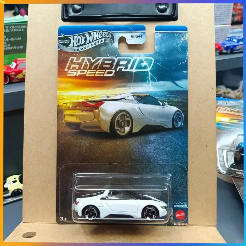 Hot Wheels 2025 Hotwheels 2025 serie plateada juego de velocidad híbrida 1/64 modelo de coche Lamborghini Bmw Porsche Mclaren Acura juguetes para niños