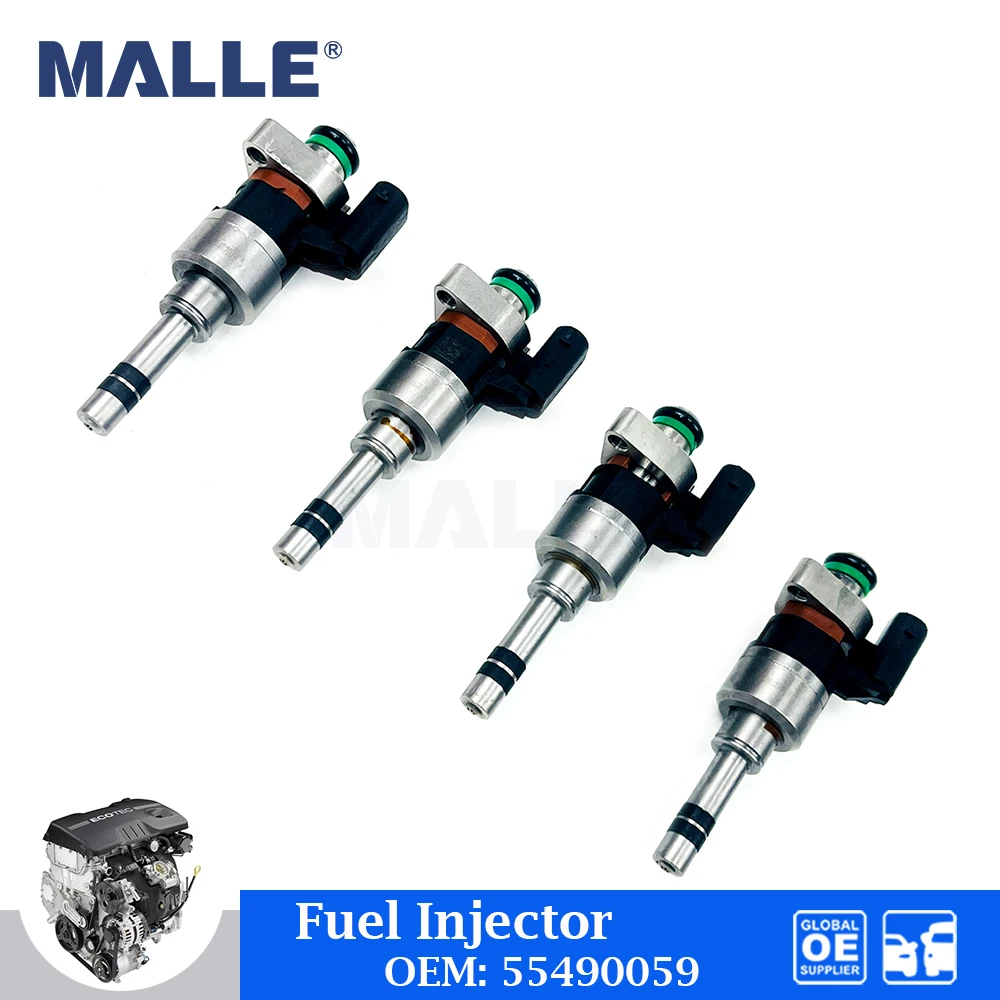 

4 PCS Engine Fuel Injector Nozzle For Buick Cascada Base Premium Sport Touring 1.6L L4 Gas 16-19 Auto Car Accessories 55490059