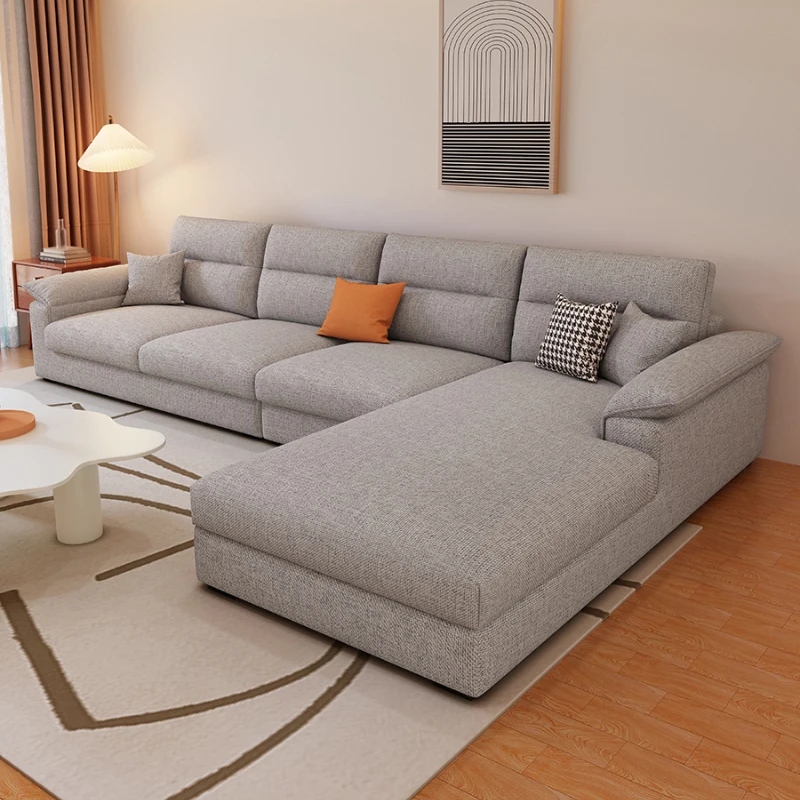 European Cloth Art Living Room Sofas Nordic Two Seater Modern Lazy Sofas Floor Daybed Lounge Divani Da Soggiorno Home Furniture