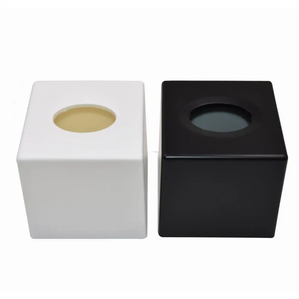 Paper Box Tissue Holder Top Opening Tissue Holder Elegant Square Tissue Box Cover with Oval Opening for Vanity for Bedroom