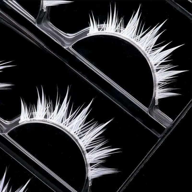 White False Eyelashes Cosplay Anime characters Makeup imitation One-Piece Eyelashes extension Eyelash Makeup tool