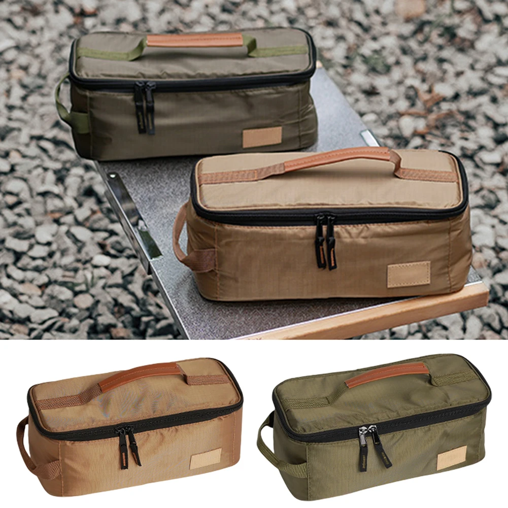 

Camping Bag Cutlery Tableware Handbag Portable Pouch Large Capacity For Outdoor Picnic Carrying Case Travel Supplies