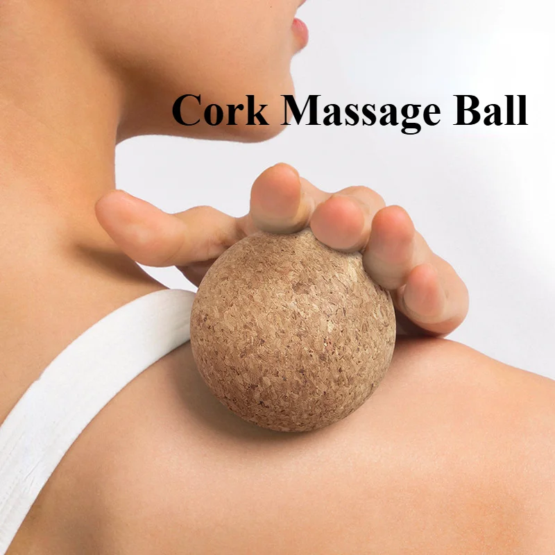 Kork Massage Ball Rücken massage Fuß massage gerät Yoga Ball Spannung Release Therapie myofasziale Ball Fuß entspannen Muskeln Trigger punkt