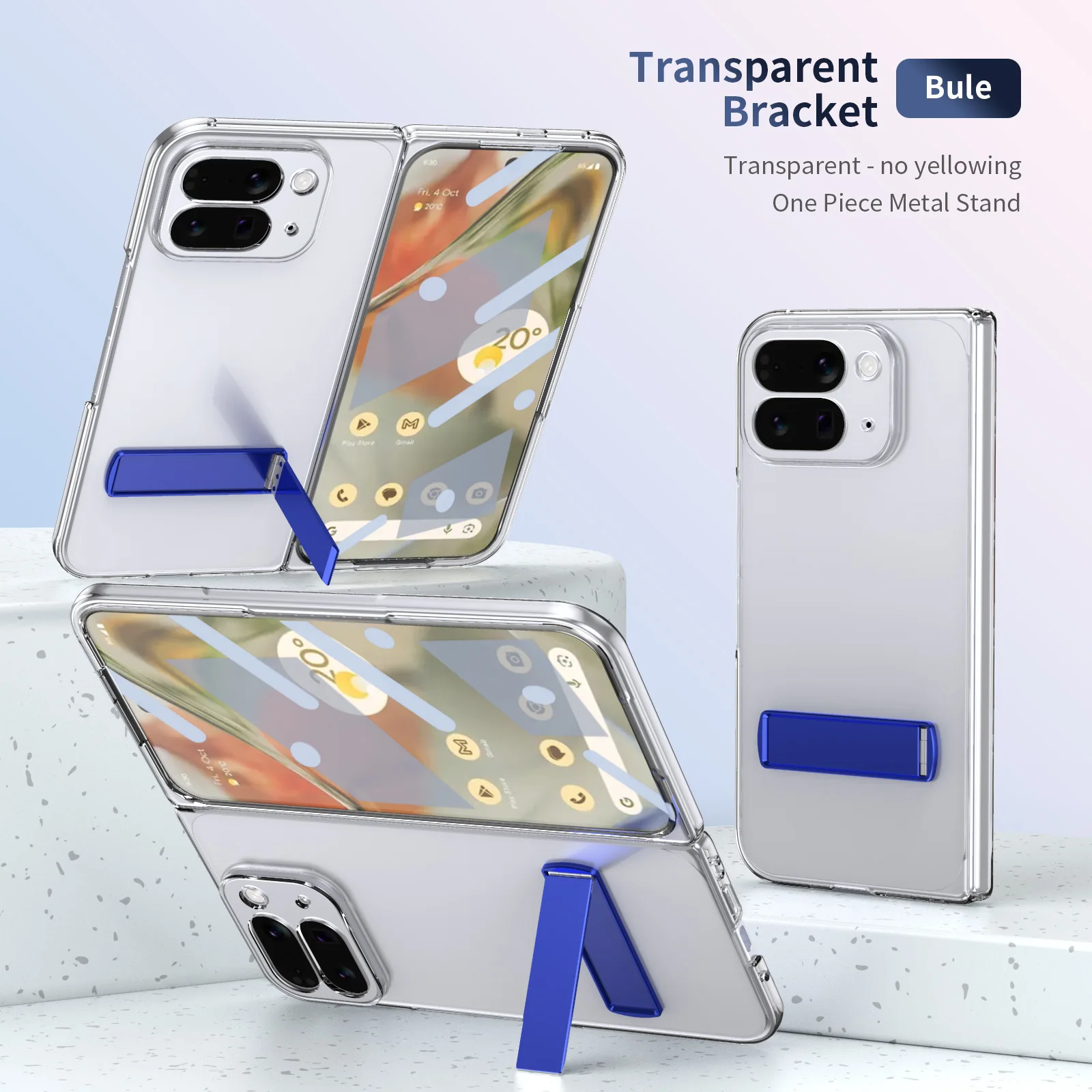 

Складной чехол для телефона Google Pixel 10 Pro, прозрачная подставка, пленка, складной экран, защита от падения Pixel 10 Pro, складной защитный чехол