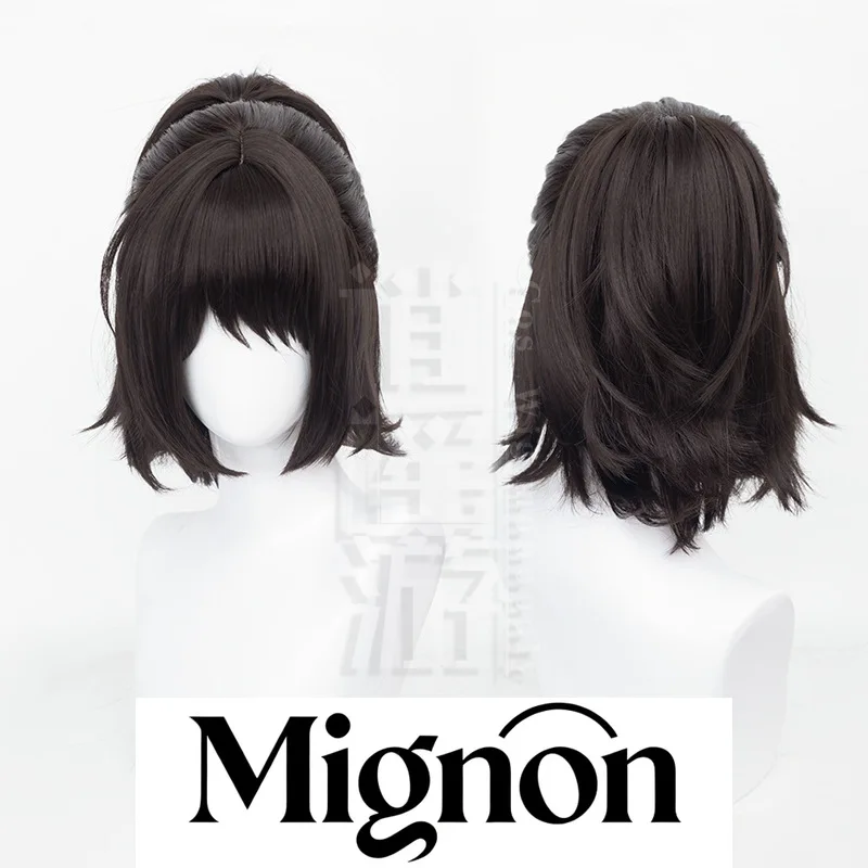 

Attack on Titan Hange Zoë Cosplay Wig Simulation Scalp Top Tiger Clip Ponytail Halloween Gift