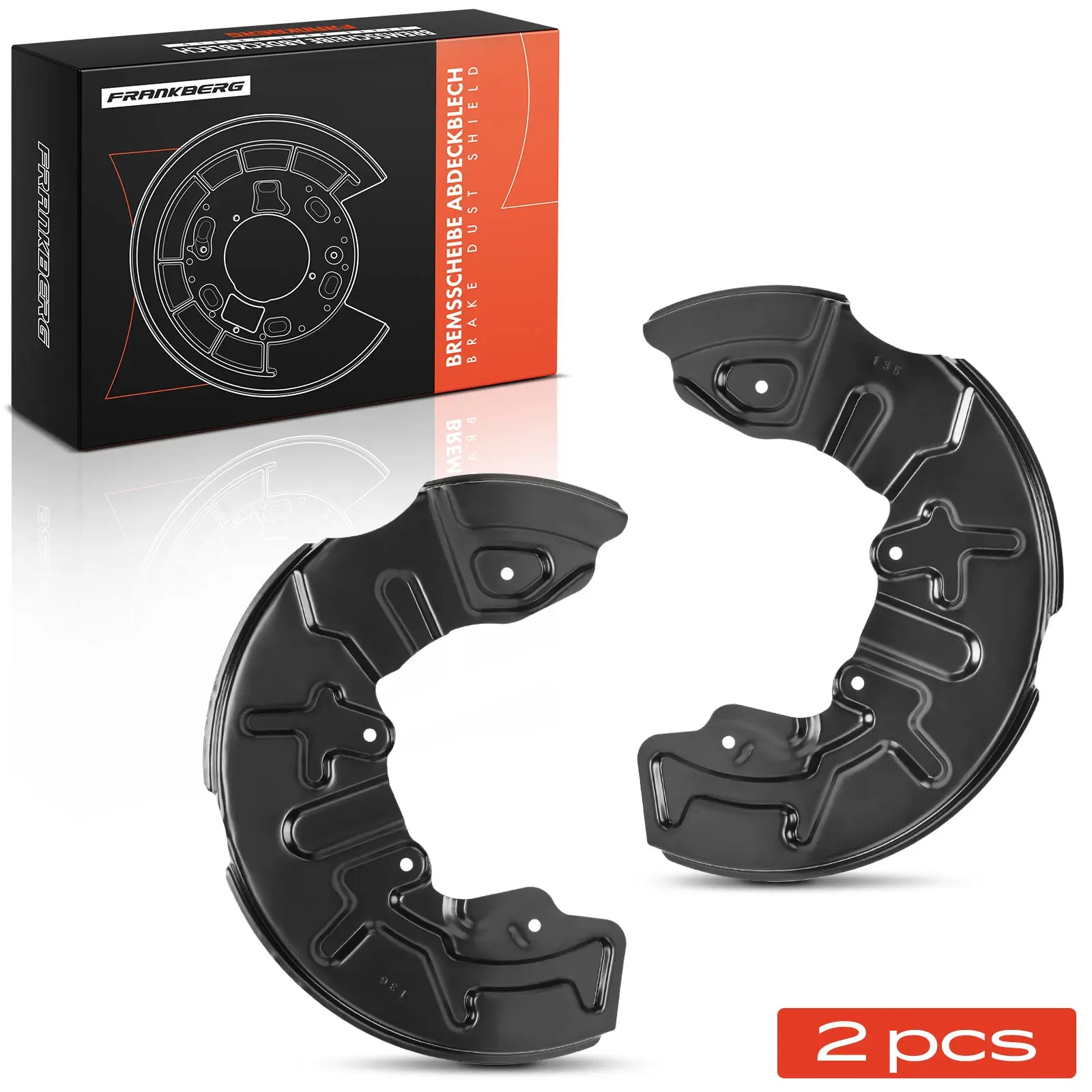 Frankberg 2x Anker plaatwerk Remschijf Vooras Voor Audi A4 Avant 8E2 8EC 8E5 8ED 8H7 B6 B7 11055 8E0615312A