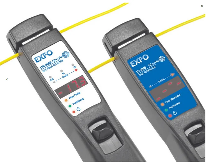 EXFO LFD-300 Fiber Finder can identify traffic direction and tone detection on both active and dark fibers