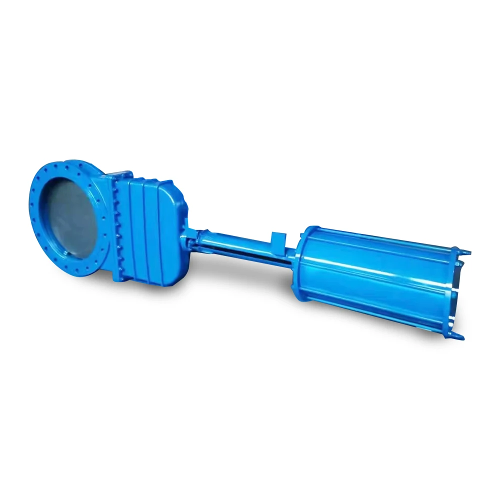 

KXC Z44 WCB Manual Carbon Steel Single-acting Knife Gate Valve DN40-400 PN10/16 API 609 EN593 CE Certified