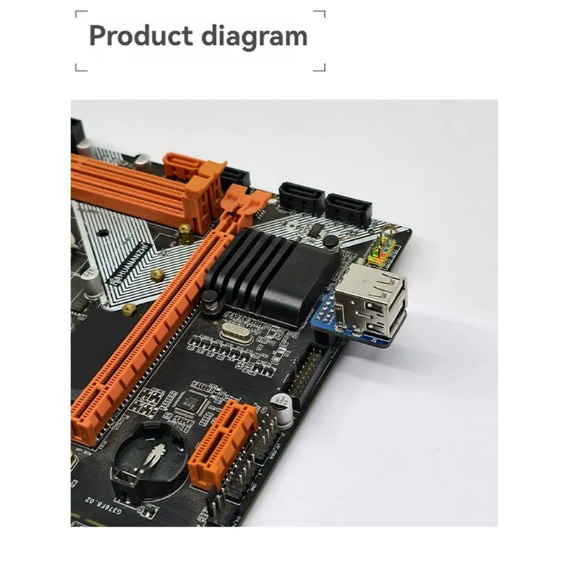 A76F-9Pin USB To USB 2.0 Adapter Expansion Board Motherboard 9Pin To 2 Ports USB Converter USB2.0 9Pin To A Female Extender