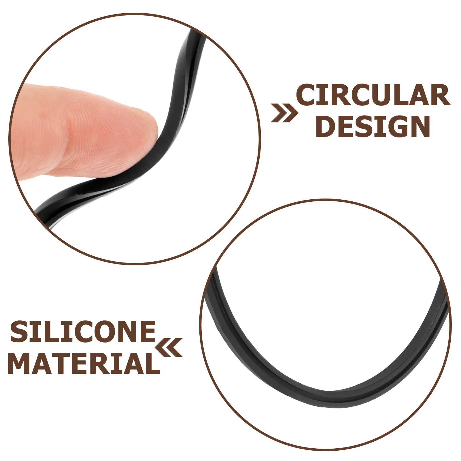 

4Pcs Silicone Sealing Rings for Bottle Lid Replacement Leakproof Water Bottle Lid Gaskets Durable Silicone Ring