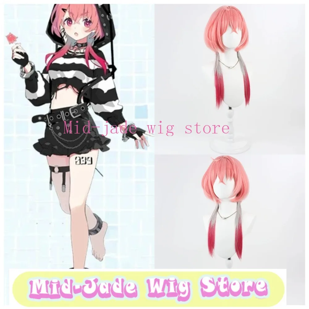 Sasaki Saku Cosplay Perücke im Gefängnisuniform-Stil, dreifarbiger Jellyfish-Cut mit Kopfhaut-Imitation für Gaming-Streamer
