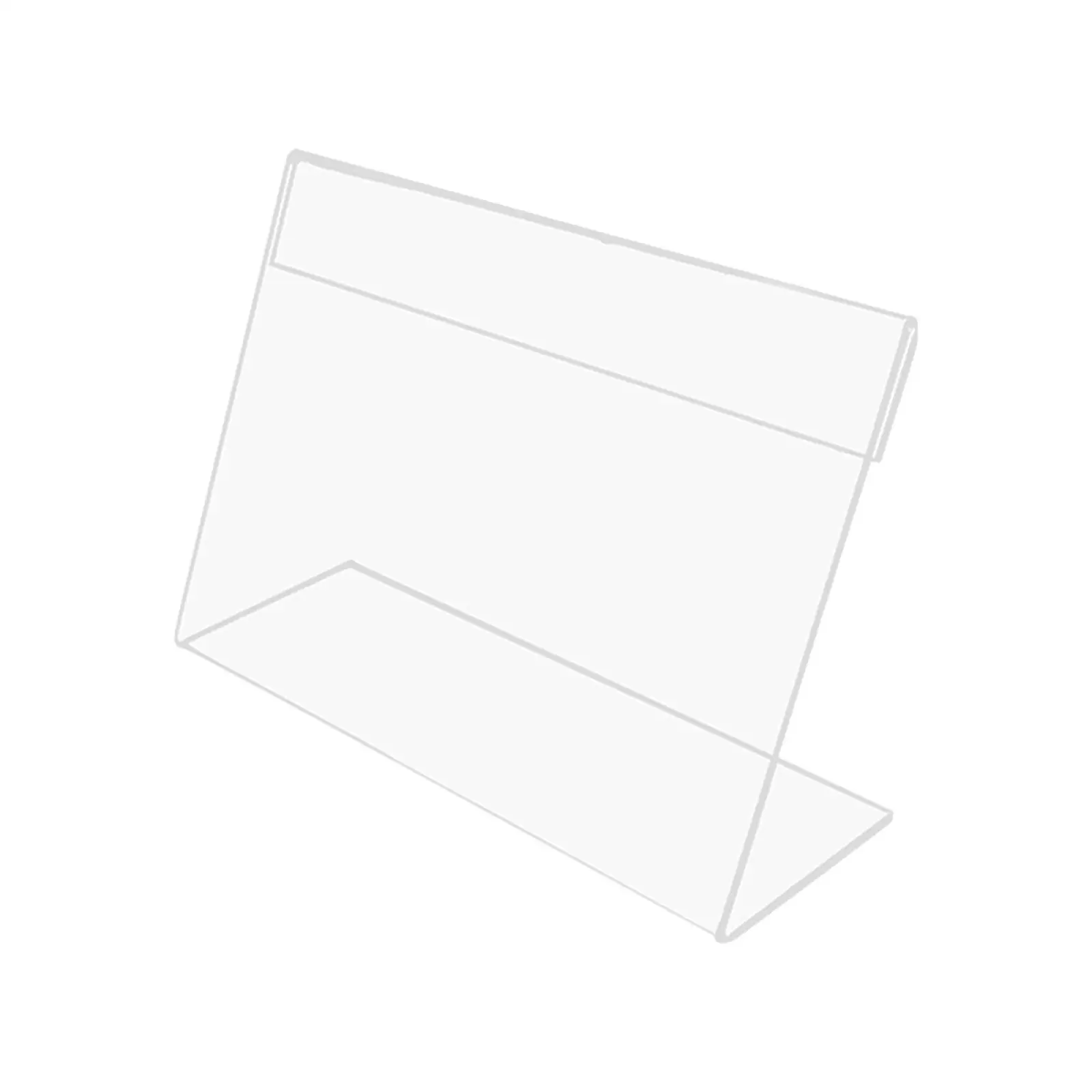 2-6pack Mini Sign Display Holder Clear Desktop for Reception
