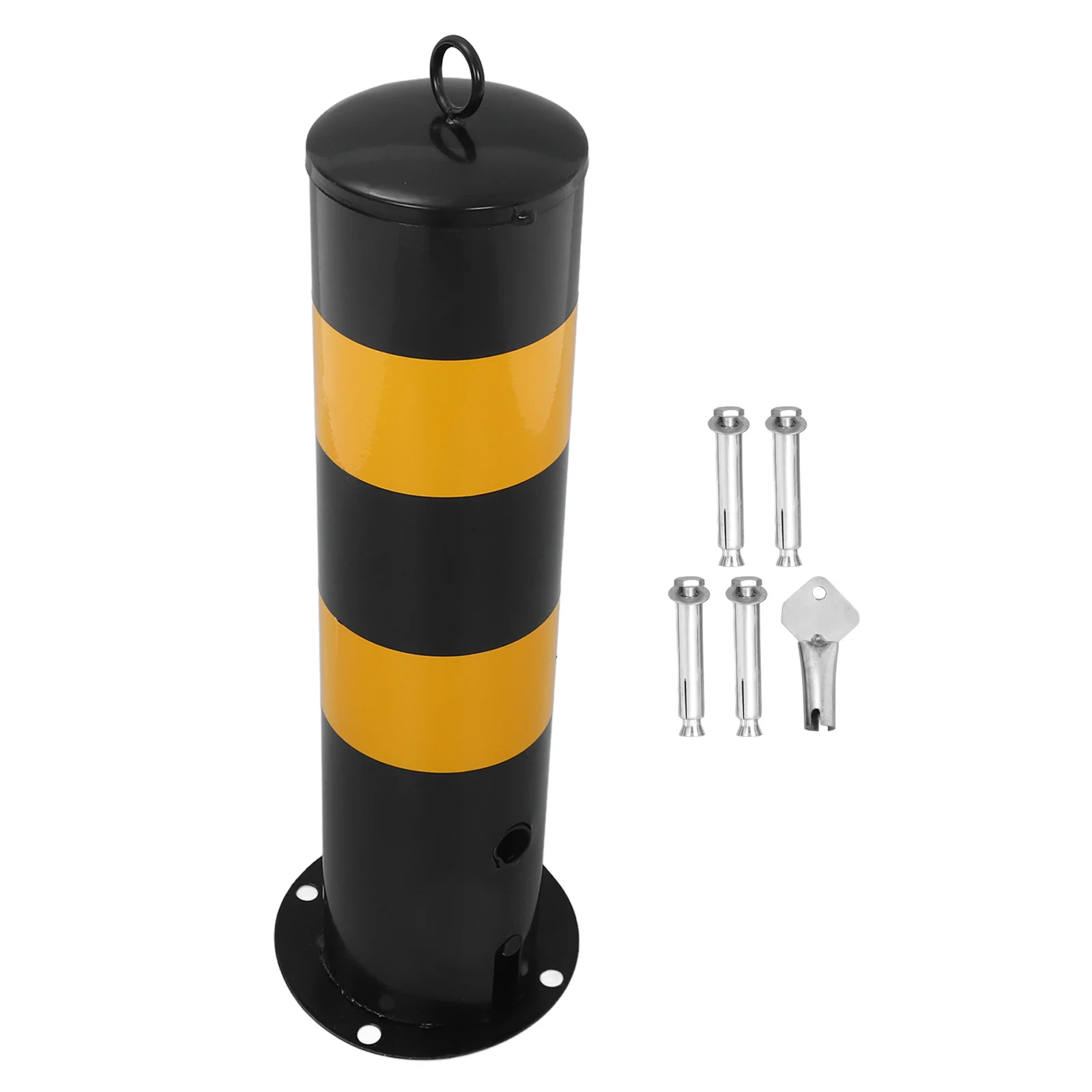 

Crash Column Driveway Guard Safety Barricade Warning Fixed Pile Double Lock Garage Parking Assist Stainless Steel Barrier