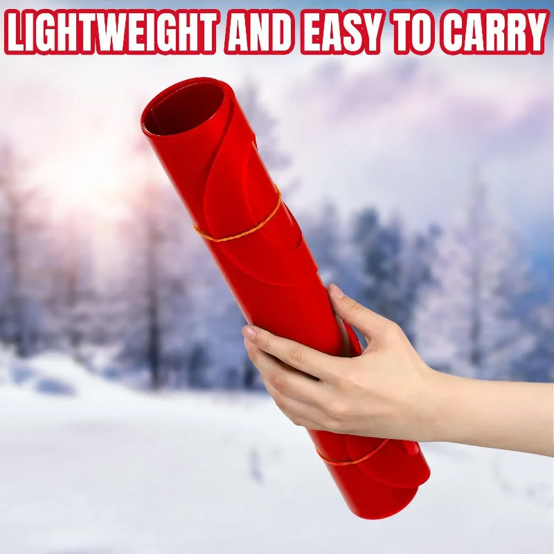 Roll Up Sled For Kids High Speed Snow Sled Lightweight For Beach Grass Sand Sliding Portable Winter Snow Sled Outdoor Activities