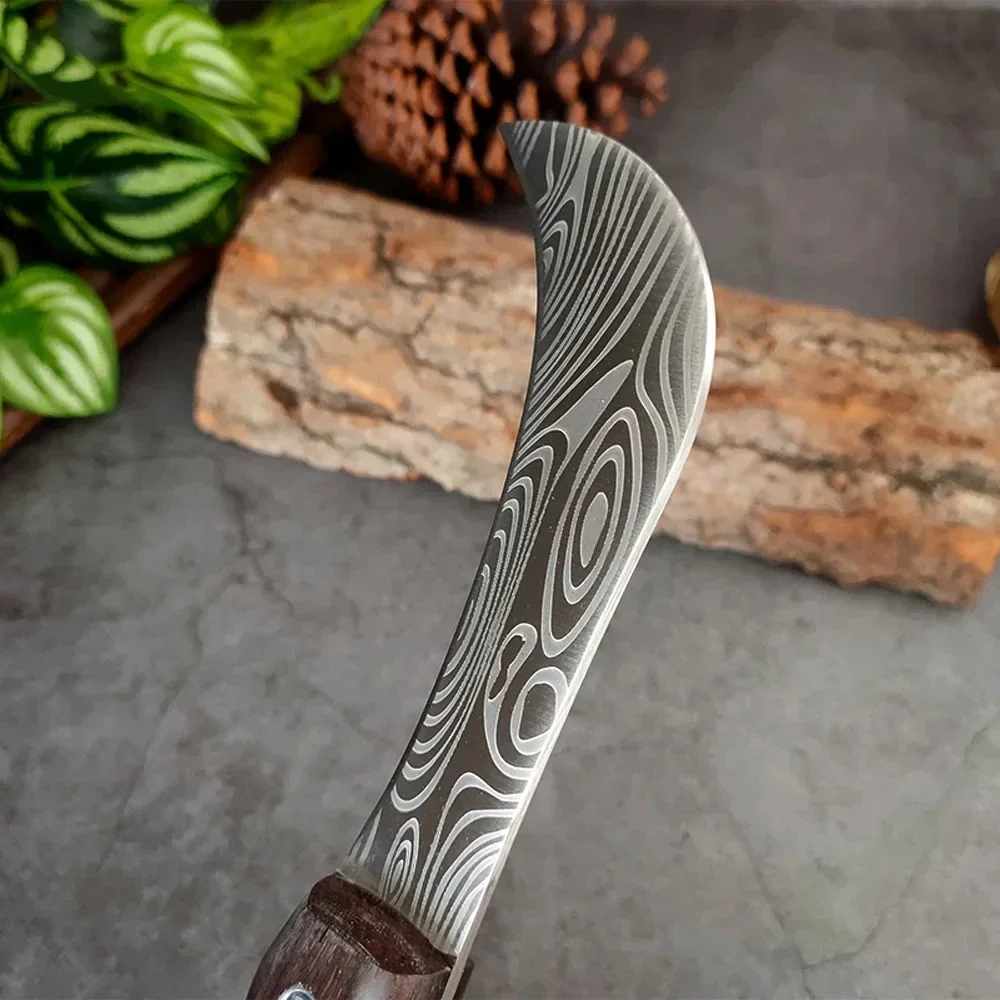 Hand Forged Blade Fruit Knife Opener Banana Durian Knife Boning Butcher Knife Chef Cutter Wood Handle High Steel Kitchen Knives