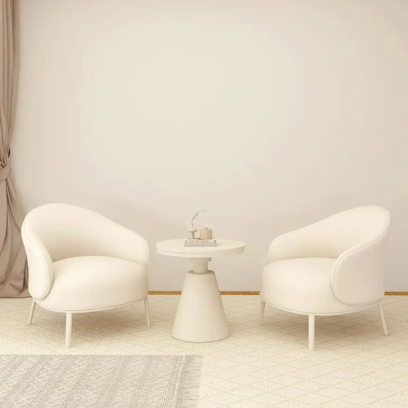 

Modern light luxury hotel reception sofa table and chair combination sales department single negotiation sofa living room balcon