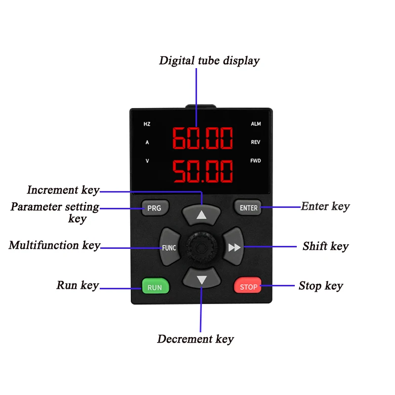 VFD Inverter VFD 7.5KW Frequency Inverter  3 Phase 380V Output Frequency Converter Variable Frequency Drive