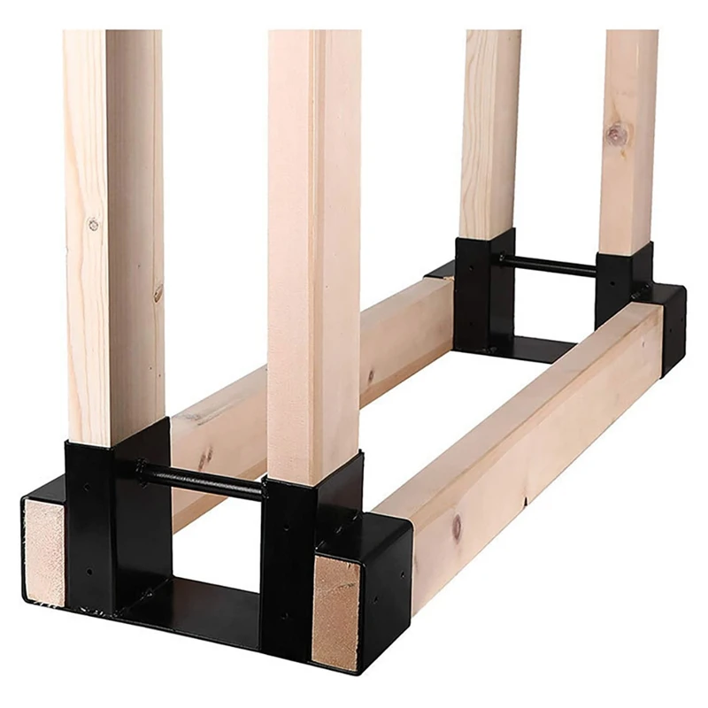 1Pcs Durable Helpful Iron Practical Firewood Log Holder Firewood Storage Rack Fireplace Firewood Shelf Storage Stand