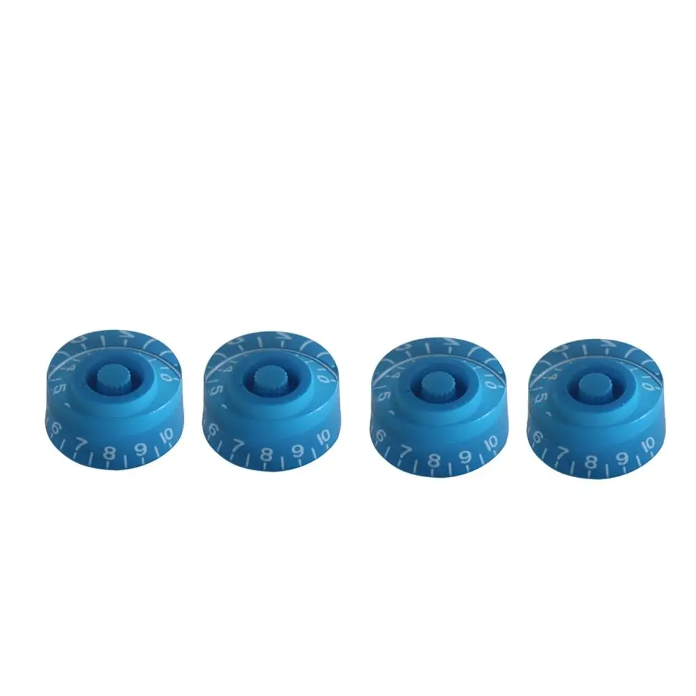 

4 PCS/ Large Circle Knob Piece Guitar Set Control Knobs Electric Round Volume and Tone