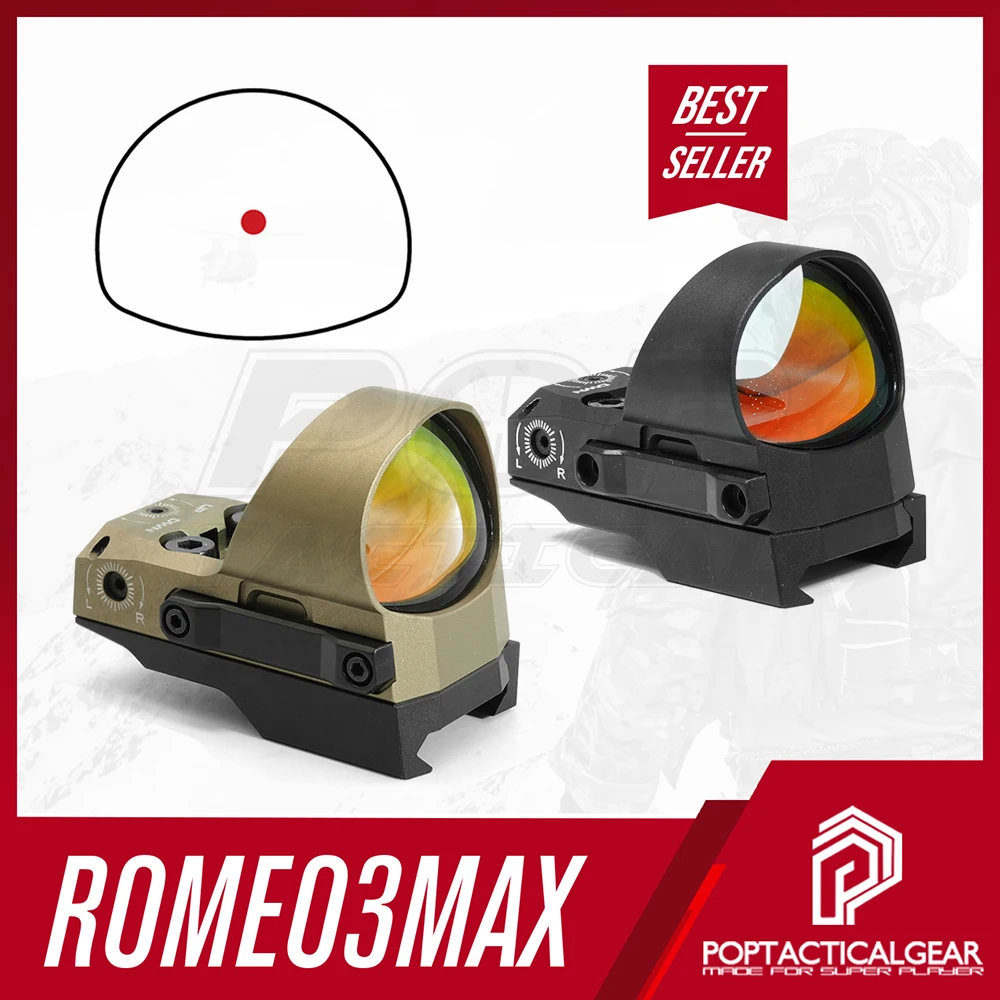 

ROMEO3MAX 1x30 MM Red Dot Sight Reticle Compact Open Reflex Red Dot Sight3MOA with Low-profile Picatinny Mount Hunting Airsoft