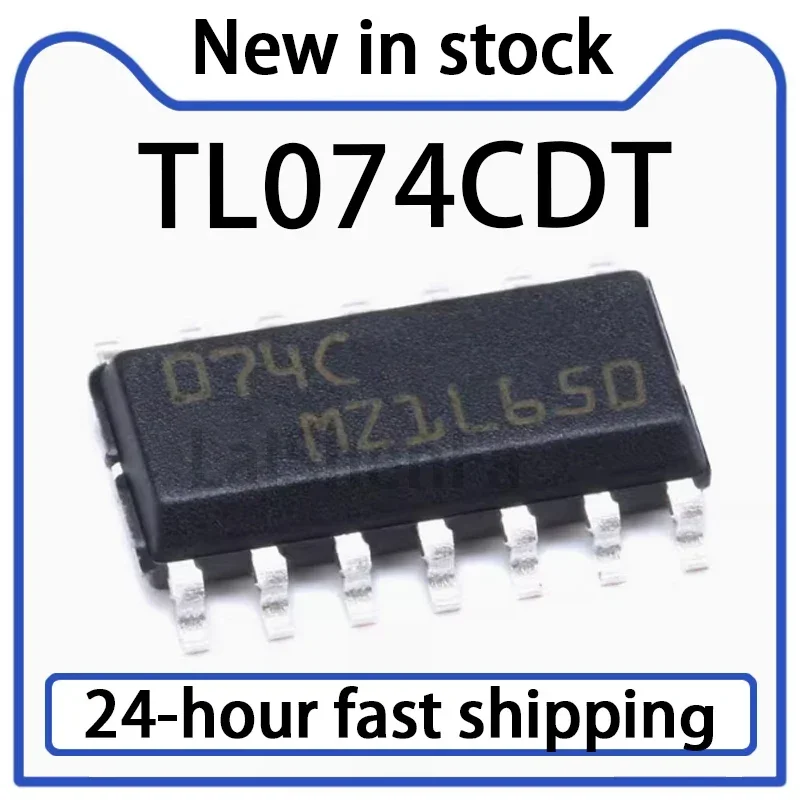 20PCS TL074CDT SMT SOIC-14 Four JFET Input Operational Amplifier IC Stock