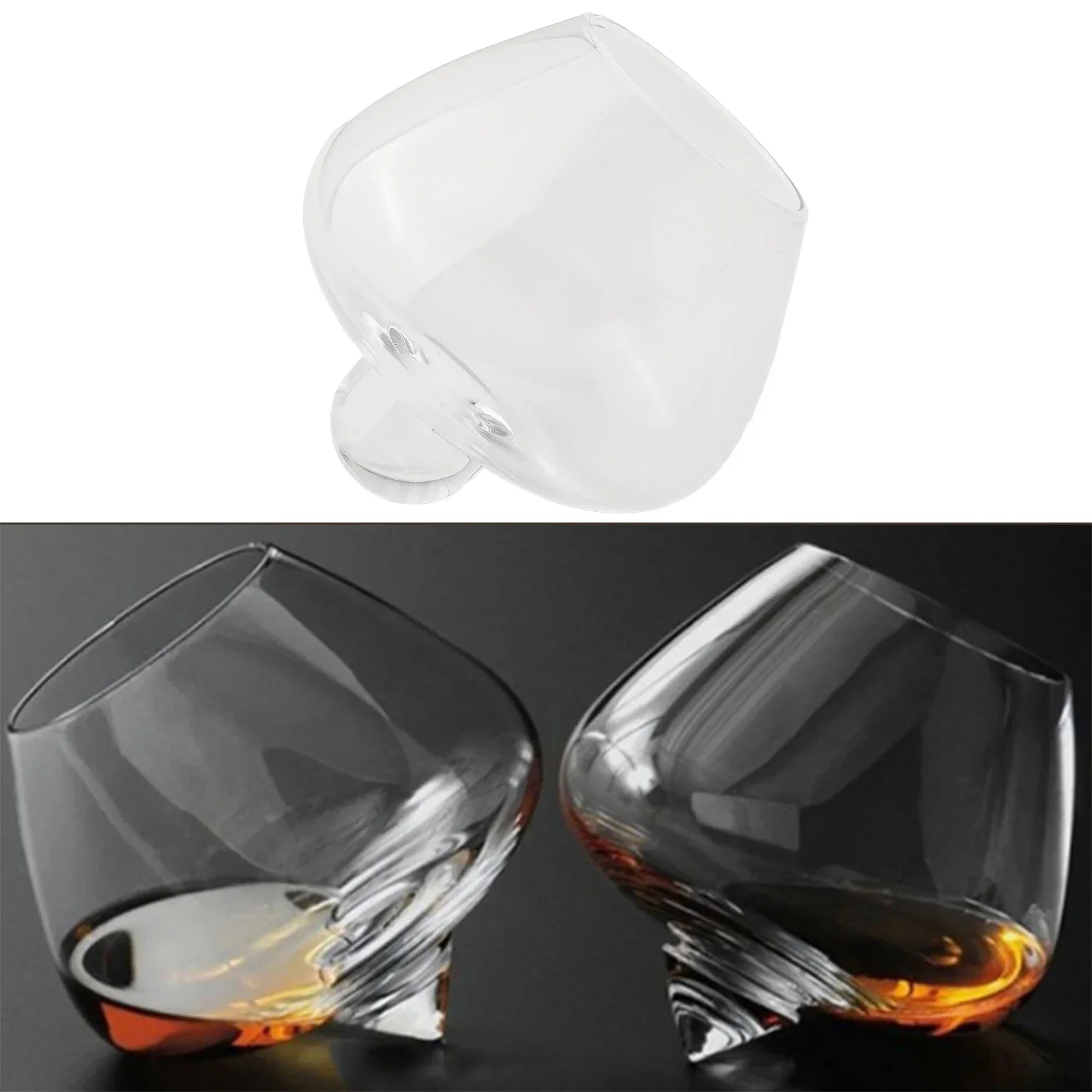 Tumbler Wine Glass Cup Whisky Glass Wide Belly Bar Beer Cup Cocktail Drinking Home Household Party Transparent