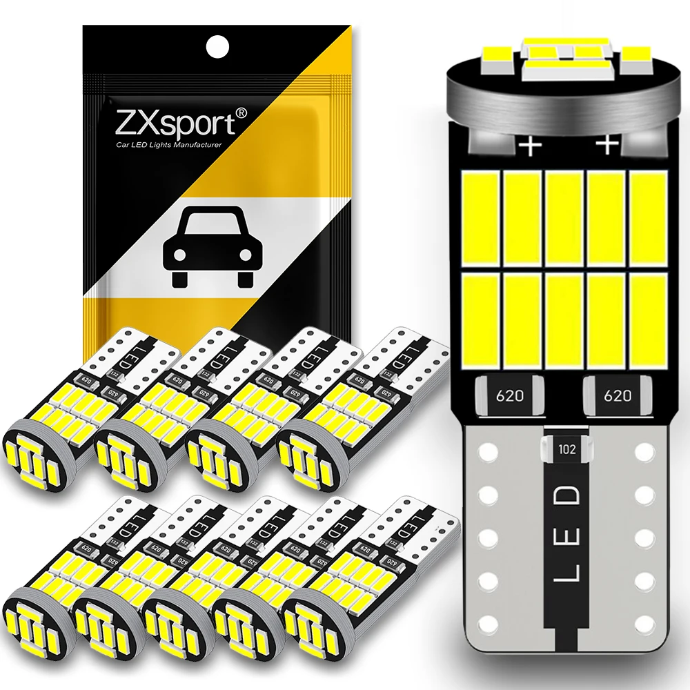 10PCS T10 W5W 4014 26SMD LED Canbus High Power Car Lights For VW Volkswagen Jetta Golf 4 5 7 6 Passat B5 B6 B7 Touareg Touran CC