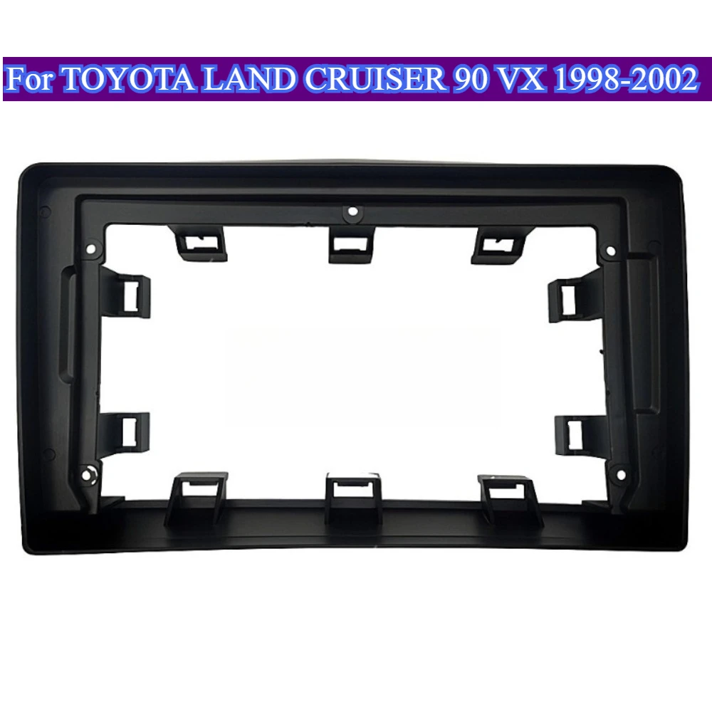 

Автомобильные инструменты дляTOYOTA LAND CRUISER 90 VX 1998-2002 9 дюймов, рамка для радиоприемника автомобиля, стерео Fascia, панель, накладка, большой экран