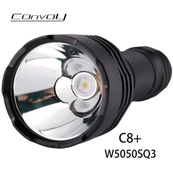 Convoy C8 Plus W5050SQ3 Led Long-range 12 Groups Thrower Spot Flashlight light18650 Torch Portable Tactical Work