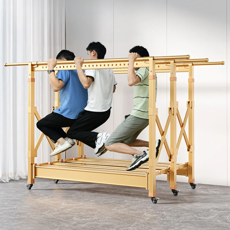 Drying racks, floor-to-ceiling balconies, folding households, indoor and outdoor, telescopic hangers, drying quilts