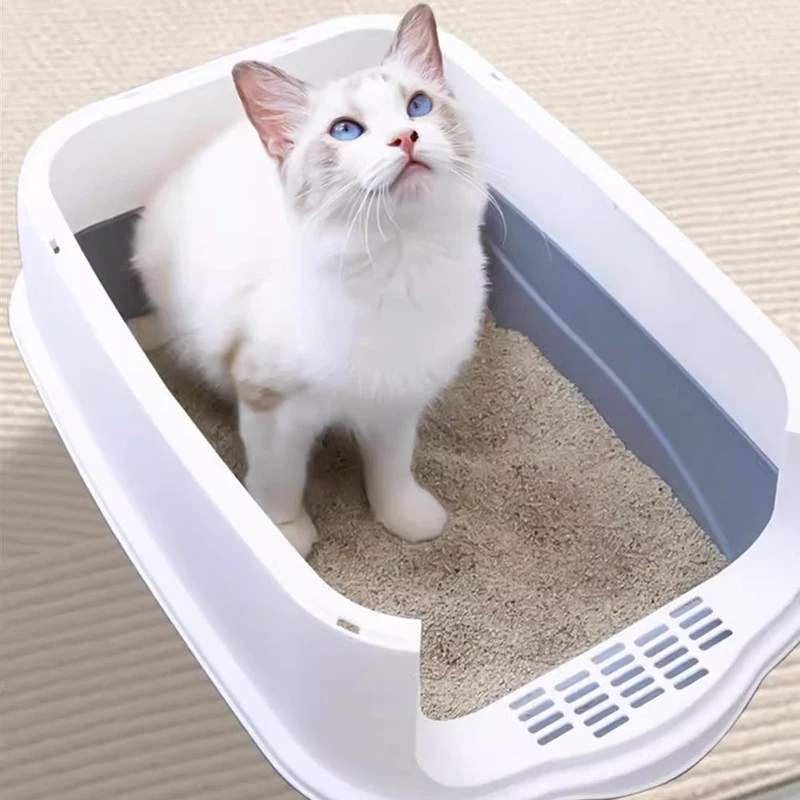 Enclosure Litter Box Cat Bedpans Cages Villa Portable Design Cat Bedpans Scraper Modern Arenero Para Gatos Kitten Accessories