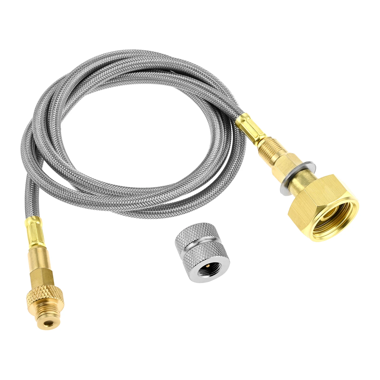 1M Outdoor Gas Stove Air Hose Flat Air Connector to connect Gas Tank to Inflate OD can European Gas Bottle Camping Cooking Kit