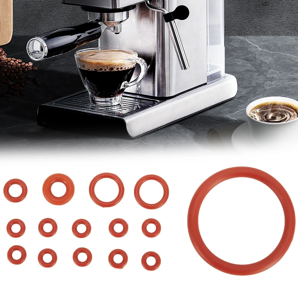 15Pcs O-Ring Coffee Machine Silicone Rubber Seal O-Rings Nozzle Gasket For Bosch  For For Krups For For Rotel