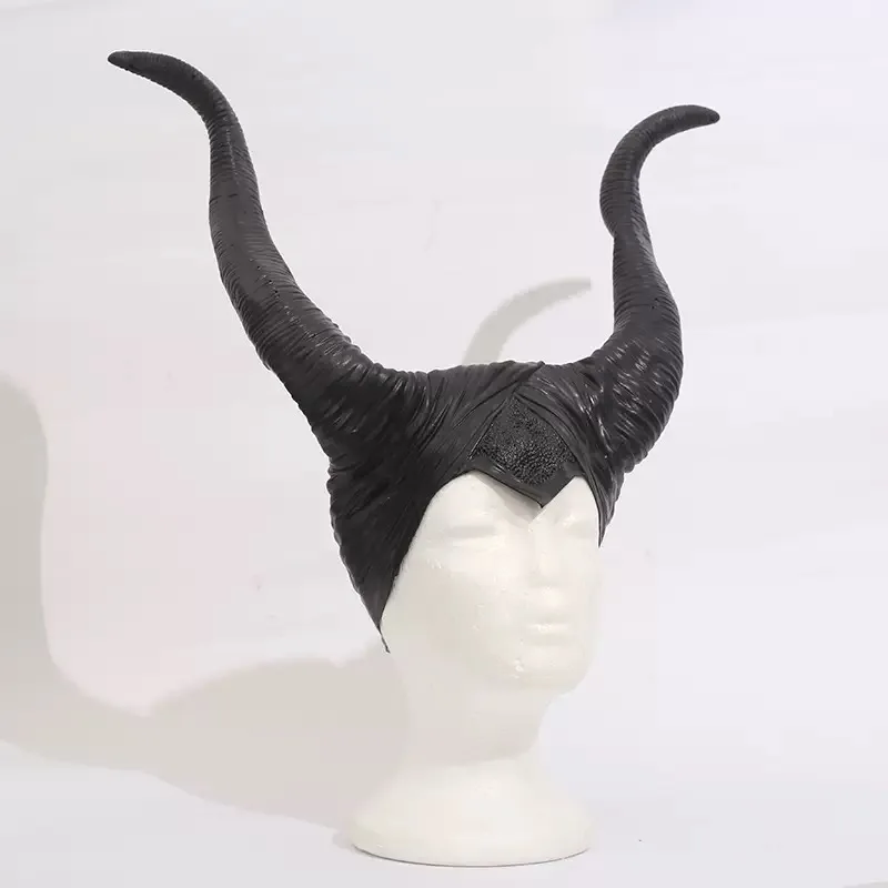 Accessorio per costume con corna nera per adulti La bella addormentata congelata Fascia per spettacoli di feste di ballo Strega di Halloween Gioco di ruolo Prop