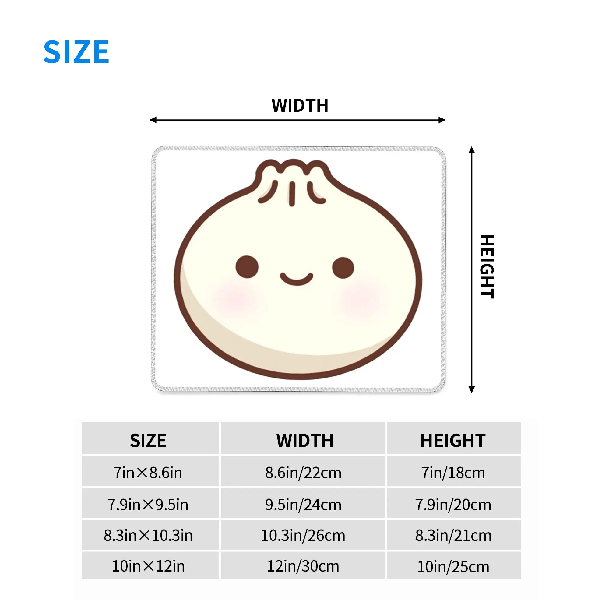 cute dumpling Mouse Pad Computer Keyboard Mouse Mat Gaming PC Laptop Desk Mat Office Accessories Table Mats